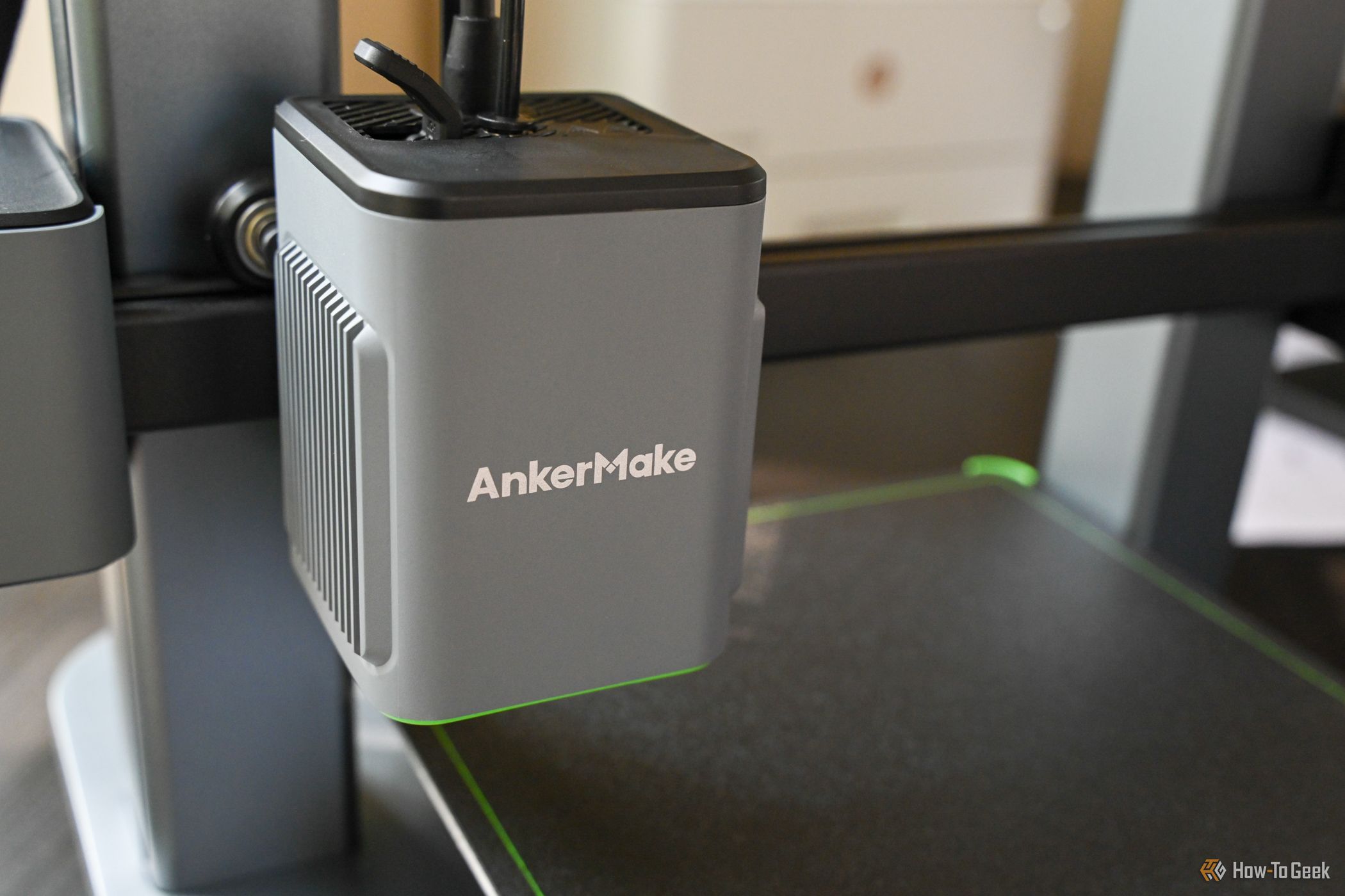 The printhead on the AnkerMake M5C 3D Printer
