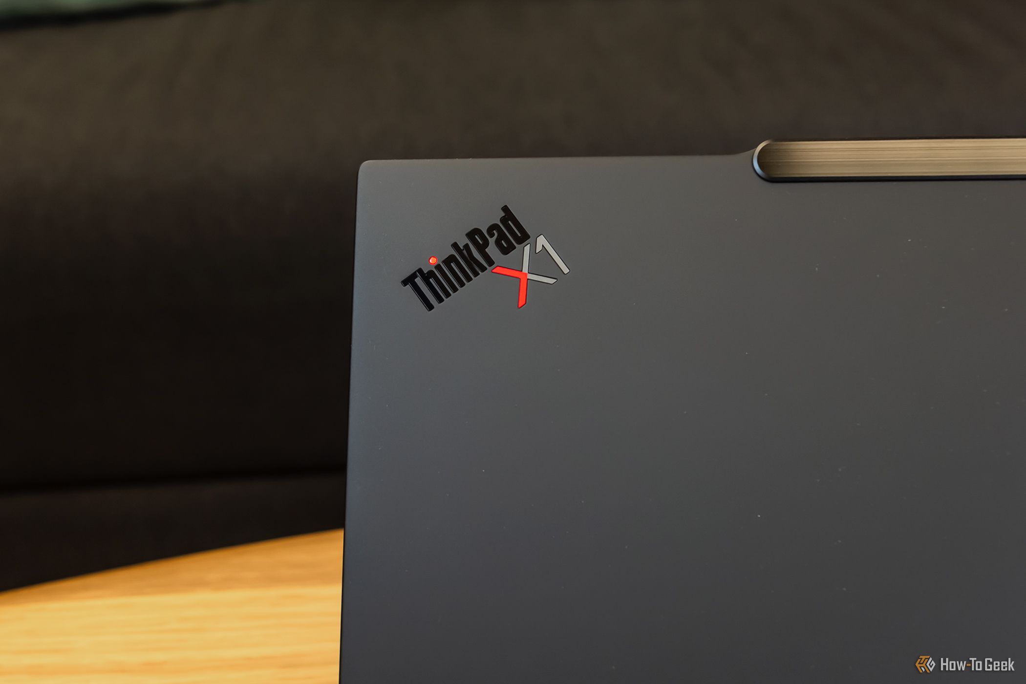 ThinkPad X1 logo on the Lenovo X1 Carbon Gen 12.