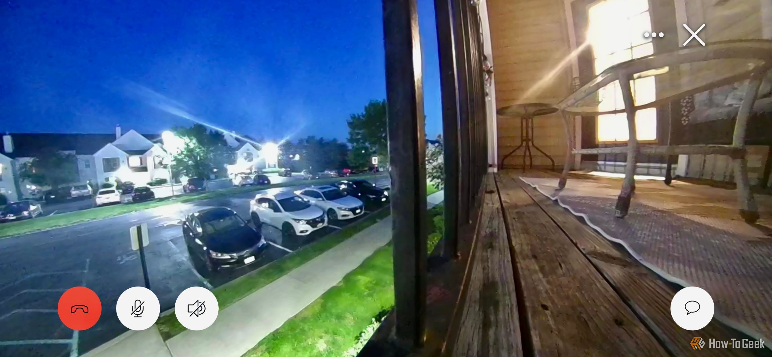The Ring Battery Doorbell Pro's night footage