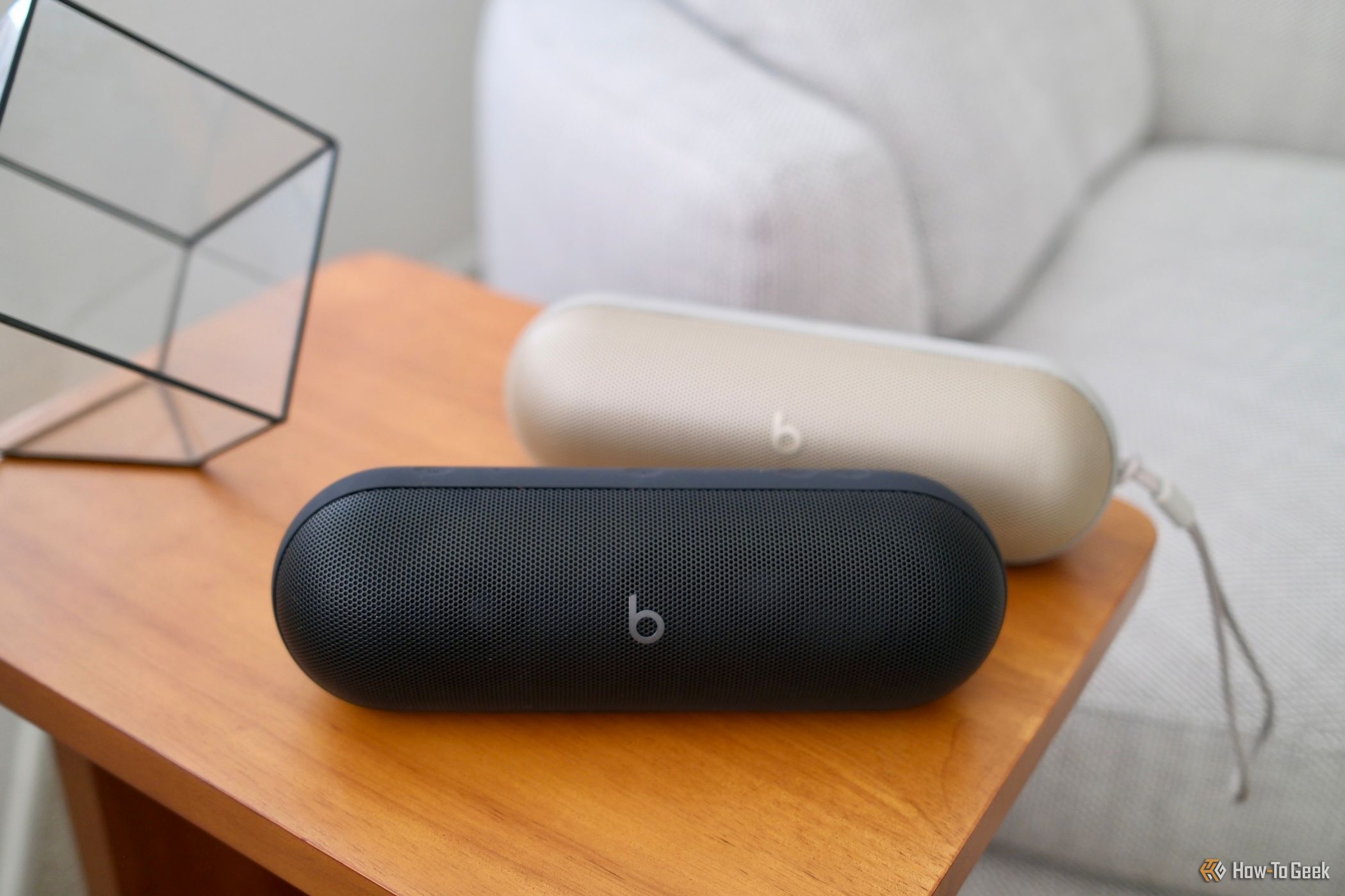 two beats pills sitting on a table