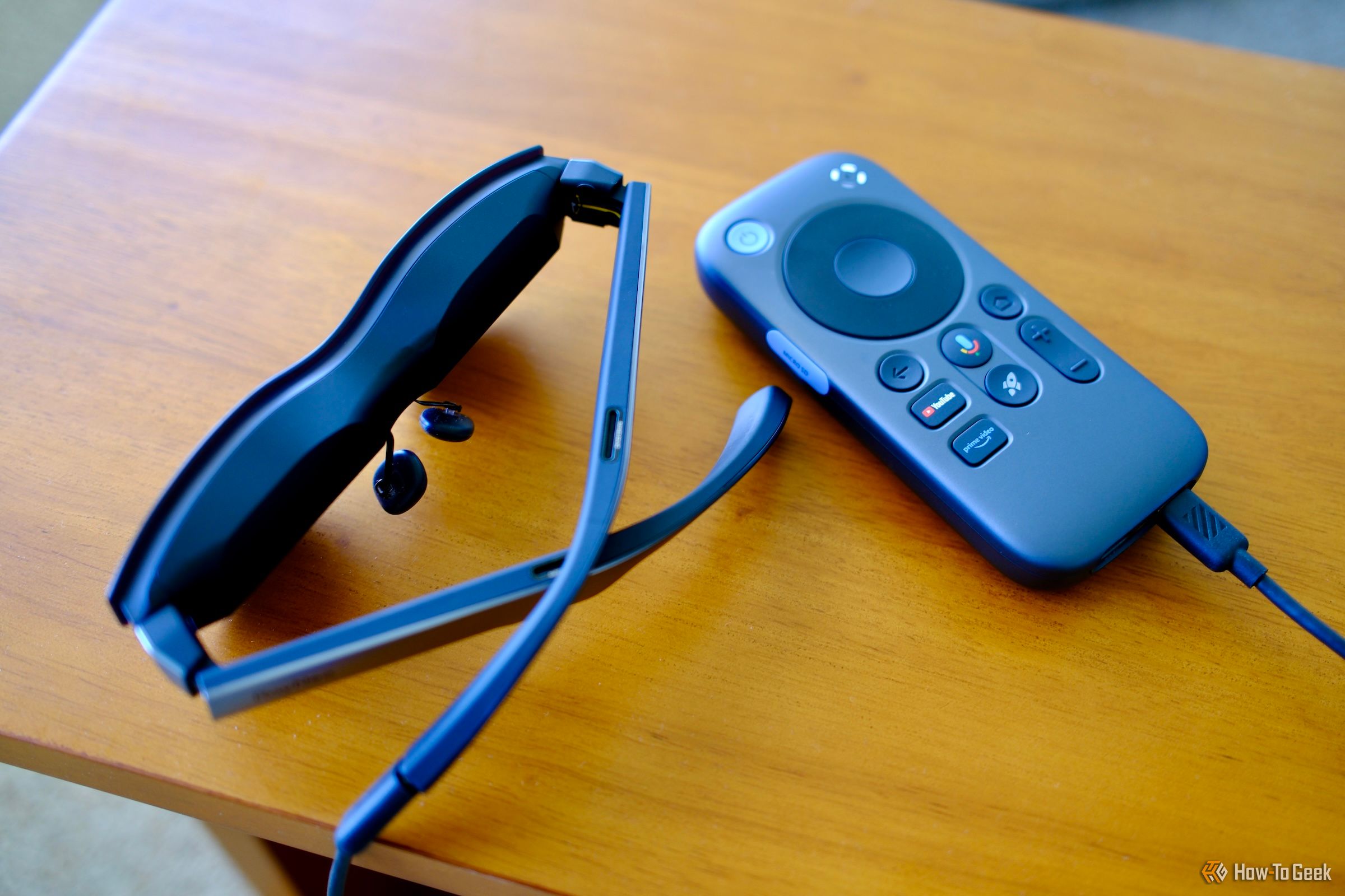 RayNeo Air 2S with the Pocket TV device