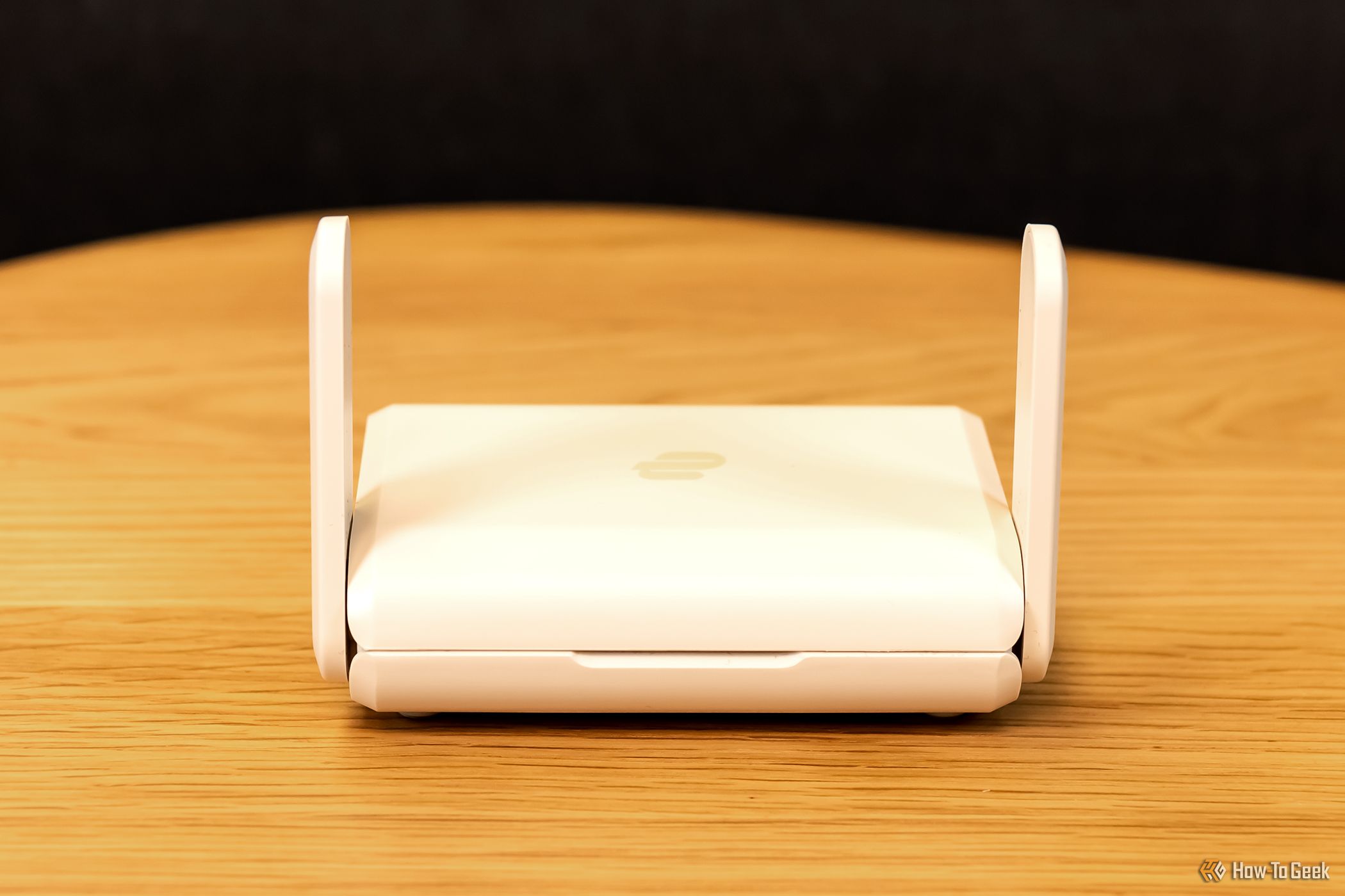 The ExpressVPN Aircove Go with the antennas extended