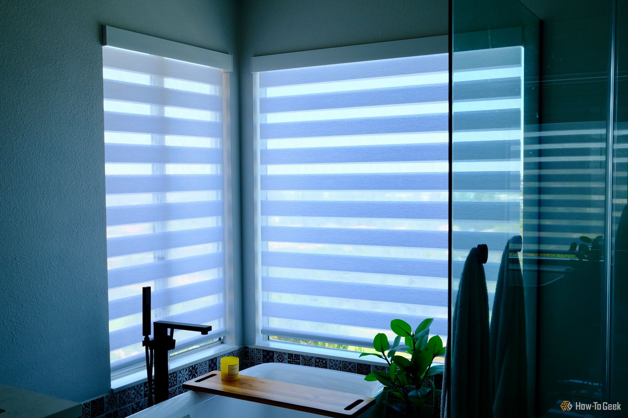 corner view of SmartWings Window Coverings