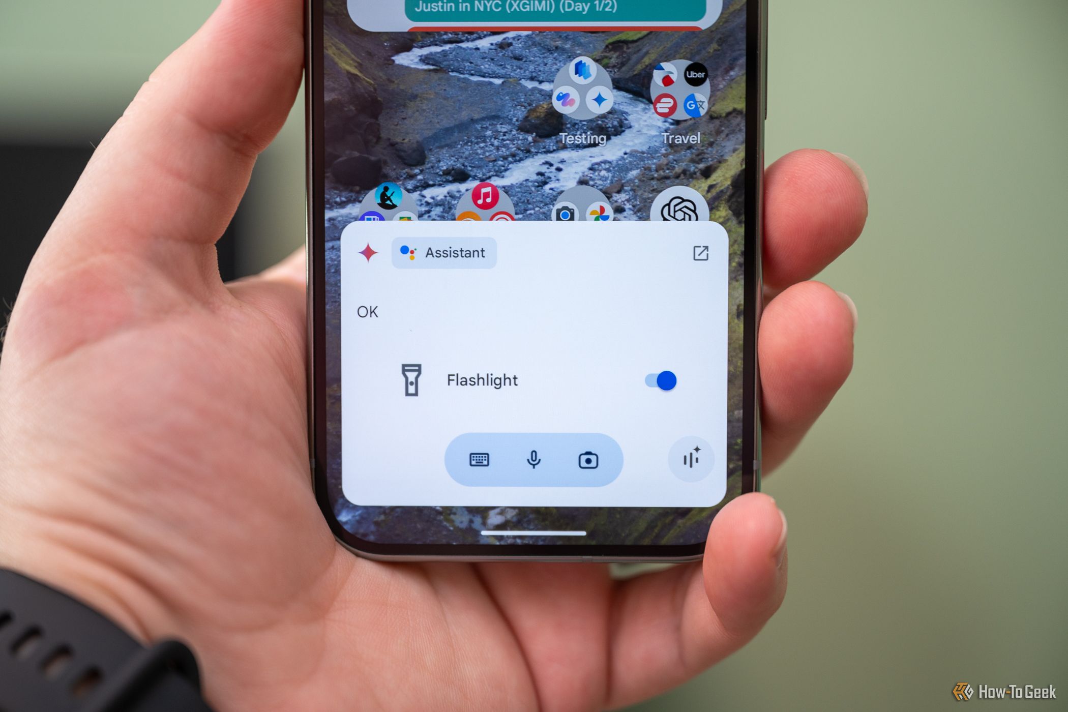 Google Assistant running a command given to Gemini on the Google Pixel 9 Pro-1