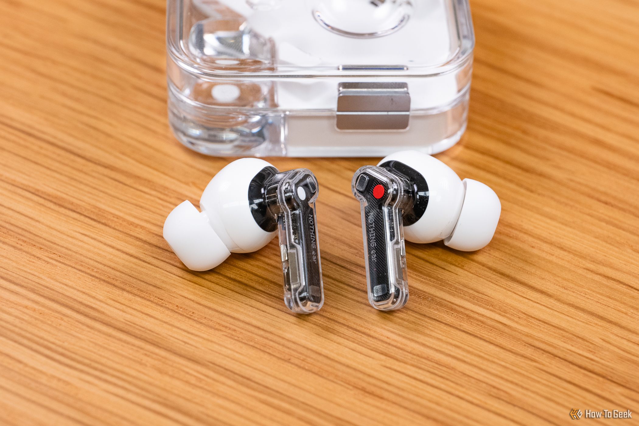 The Nothing Ear buds outside the charging case