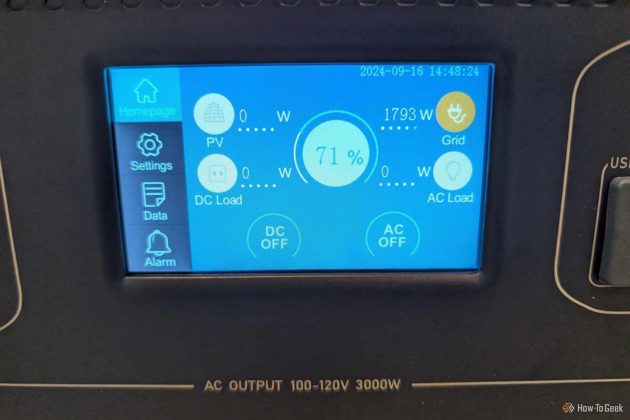 BLUETTI AC300 B300K Charging Wattage Indicator