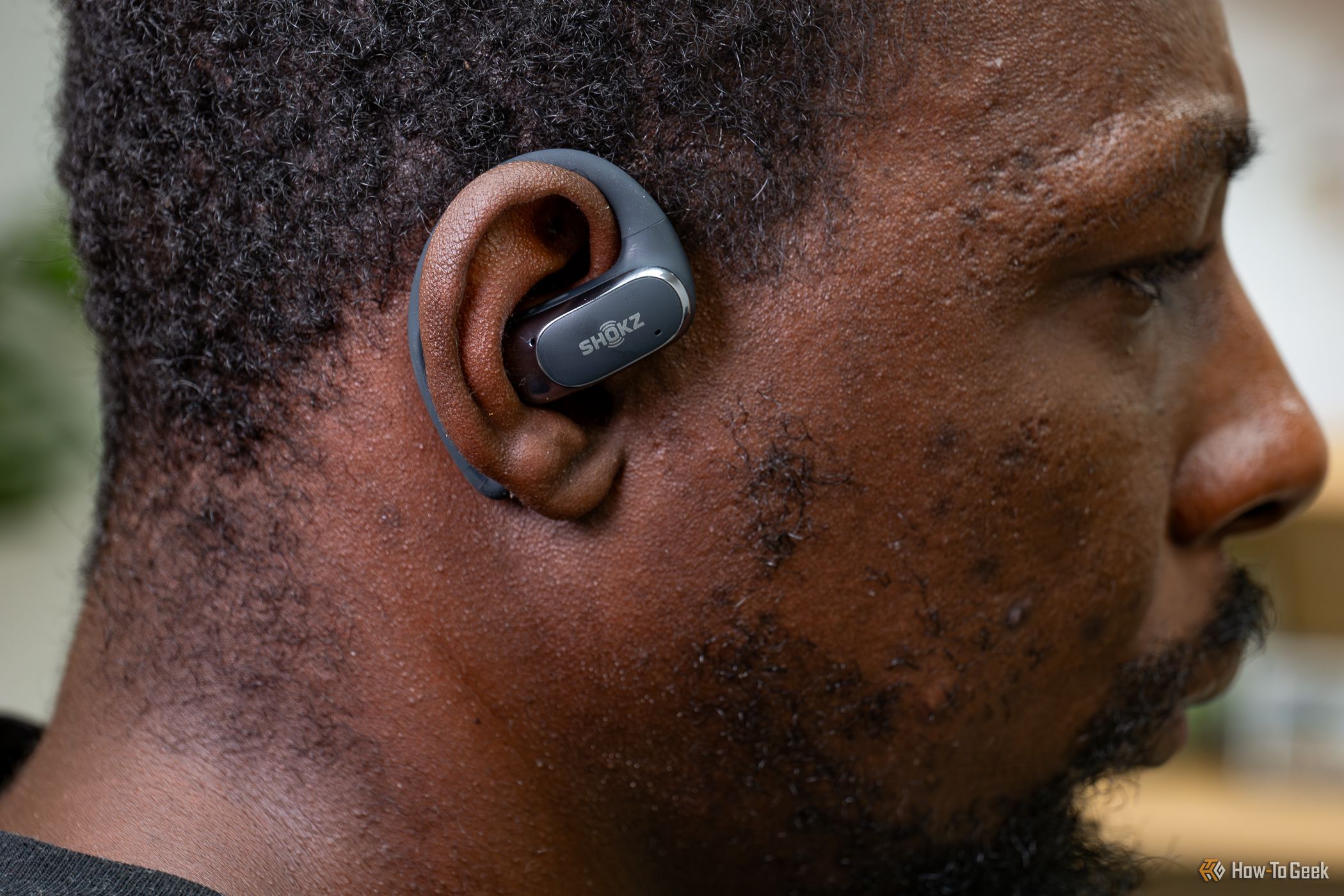 The Shokz OpenFit Air in ear