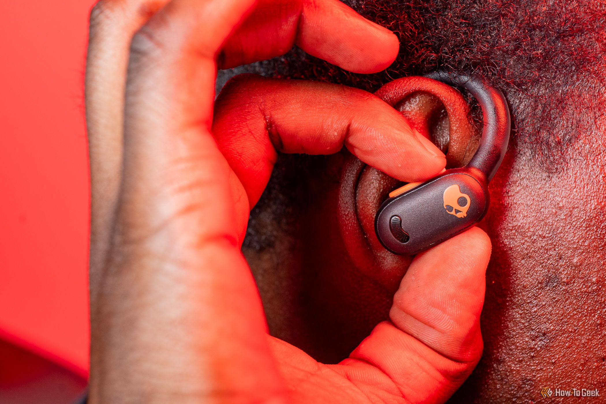 The Skullcandy Push ANC Active in ear.