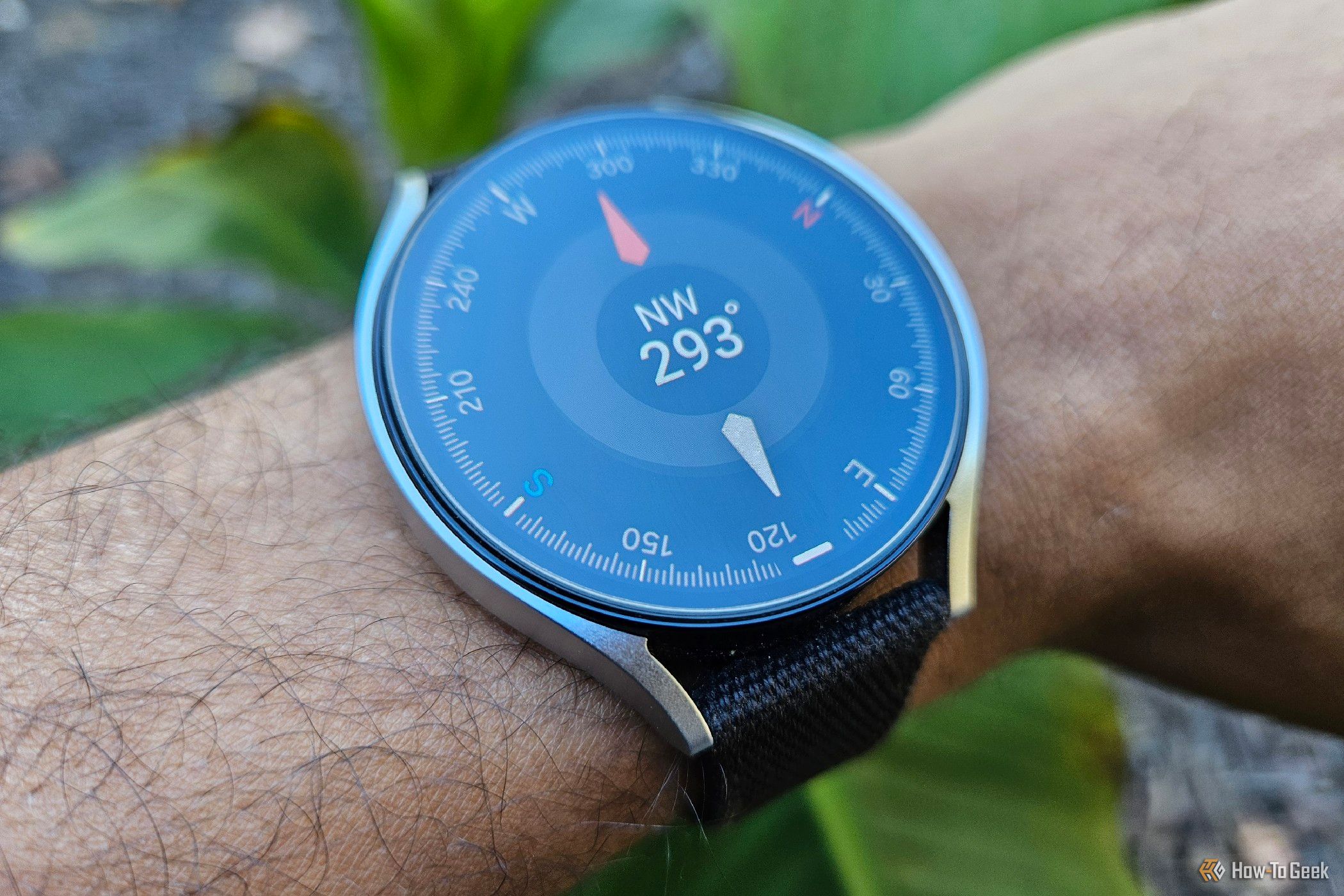 The built-in compass app on the Samsung Galaxy Watch 6