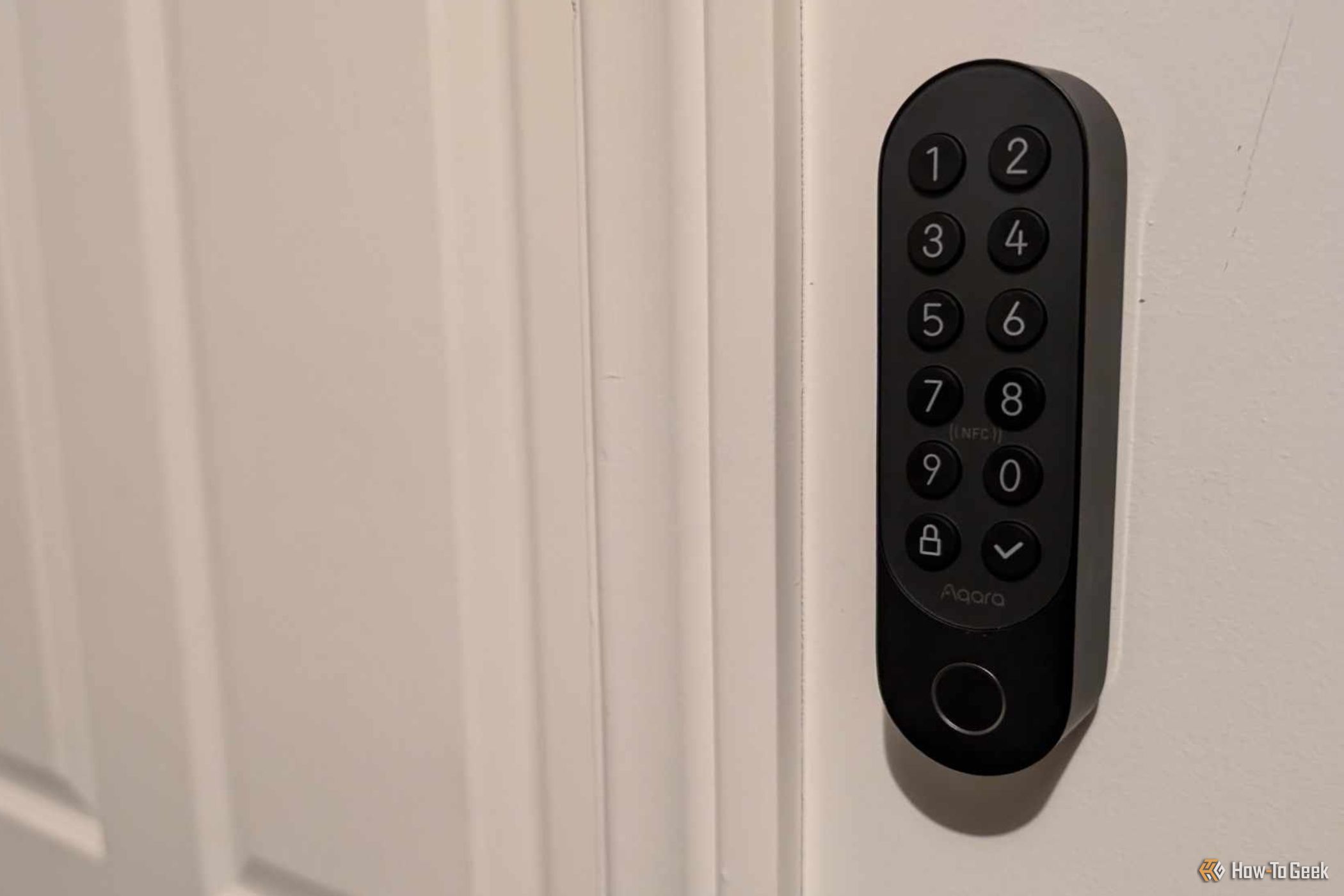 Aqara Smart Lock U200 Keypad installed on wall