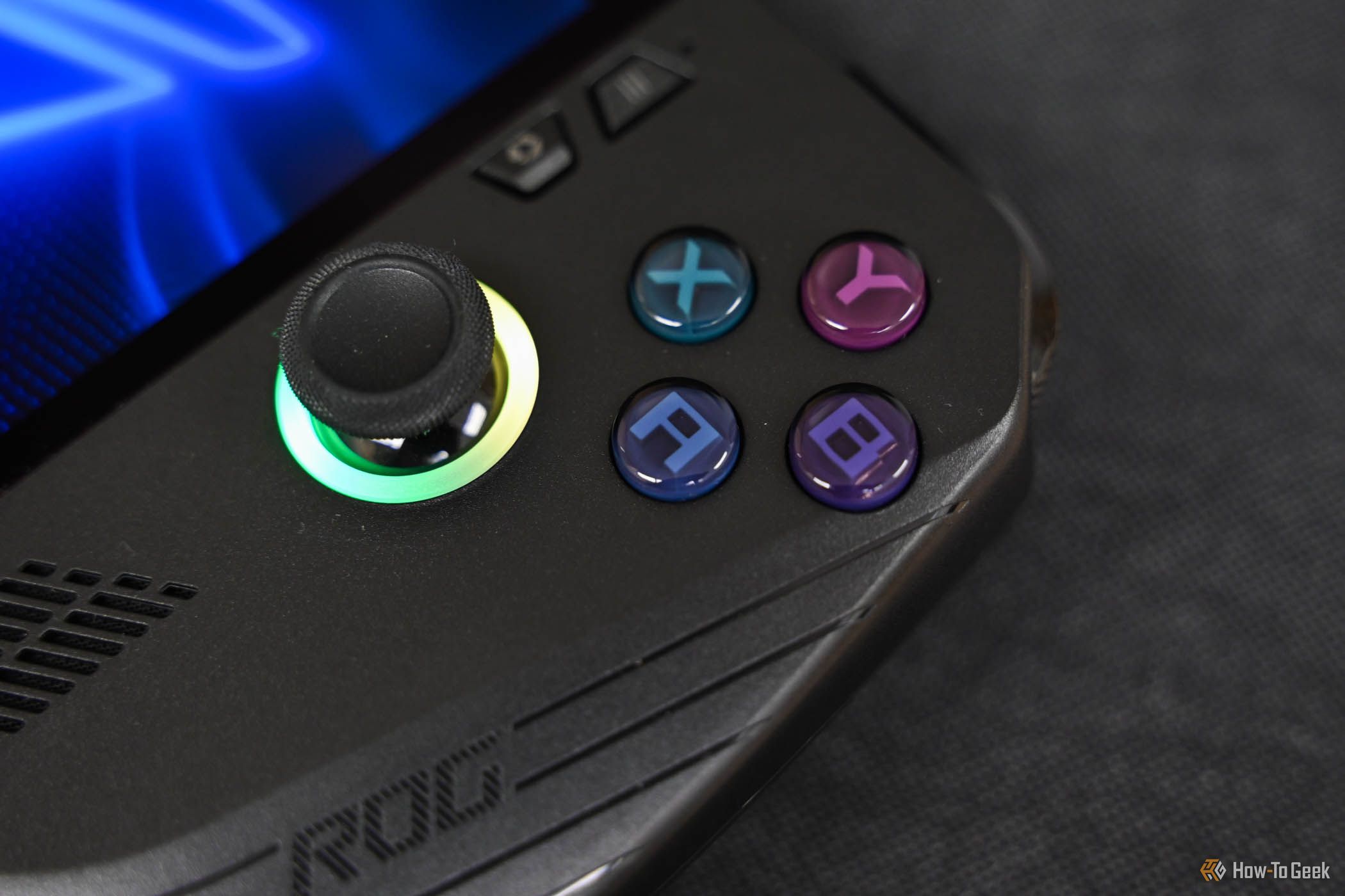 Controls on the ASUS ROG Ally X.