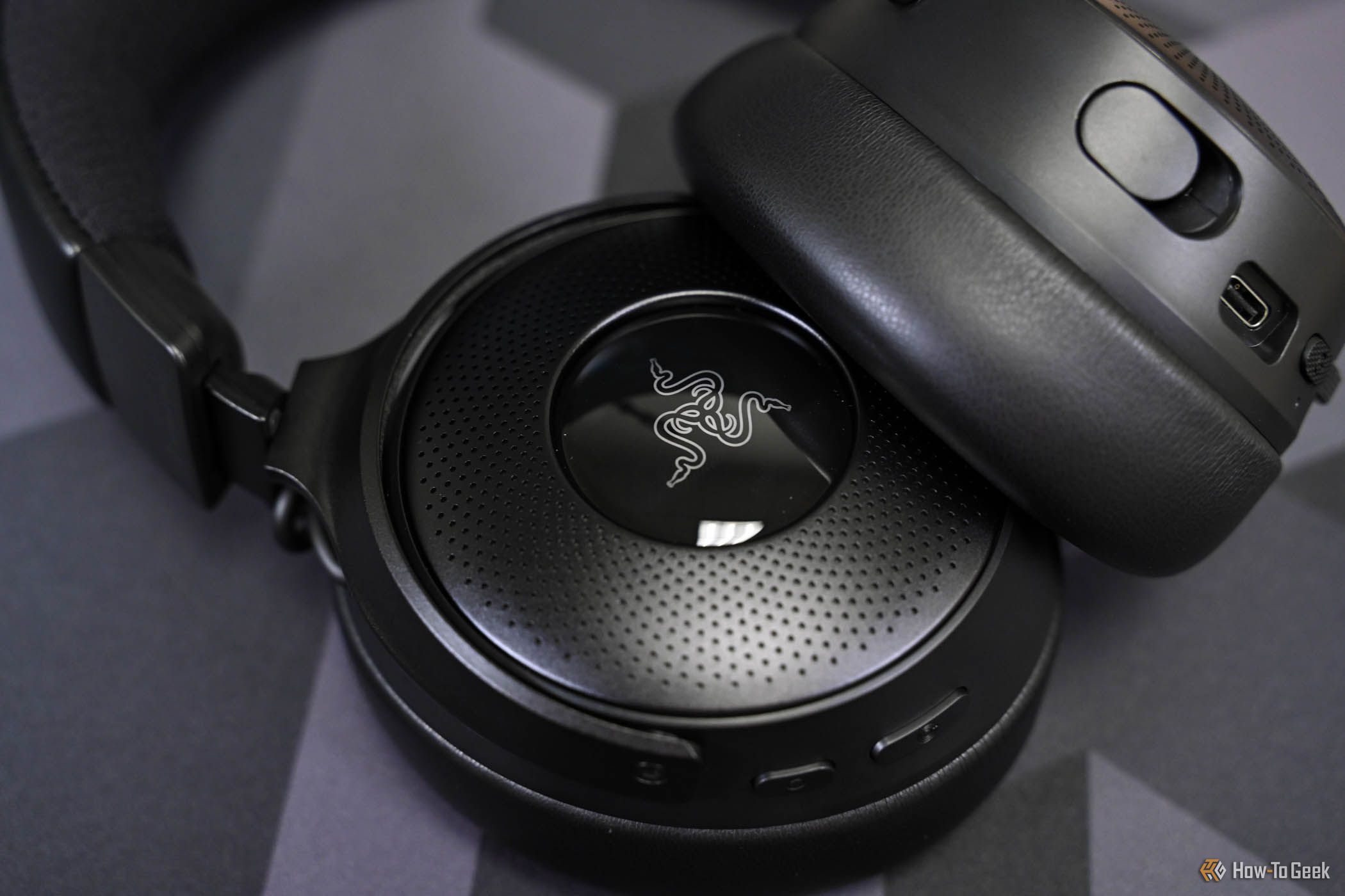 Close-up of the Razer Kraken V4 Pro