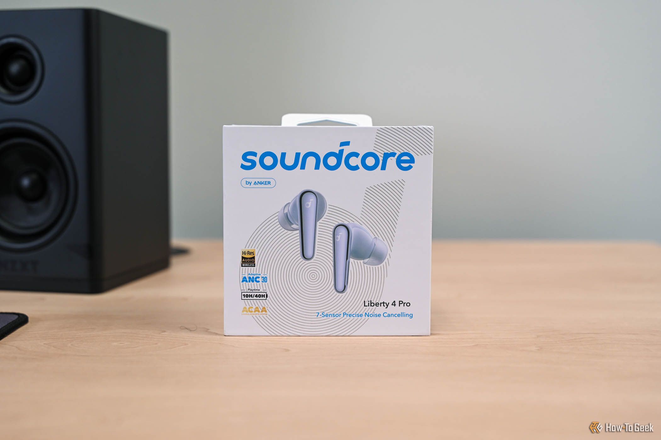 Soundcore Liberty 4 Pro product packaging.