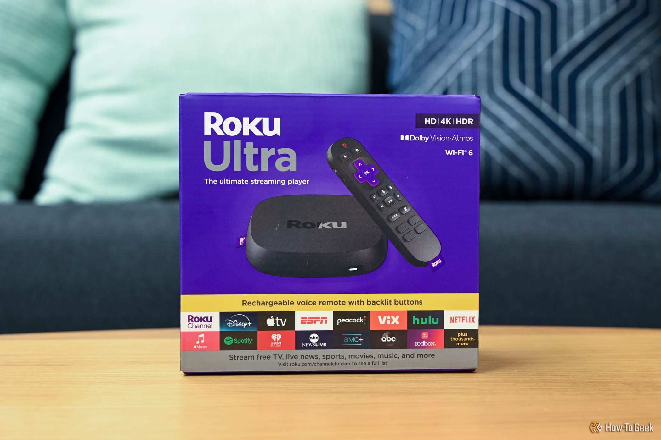 Packaging for the Roku Ultra.