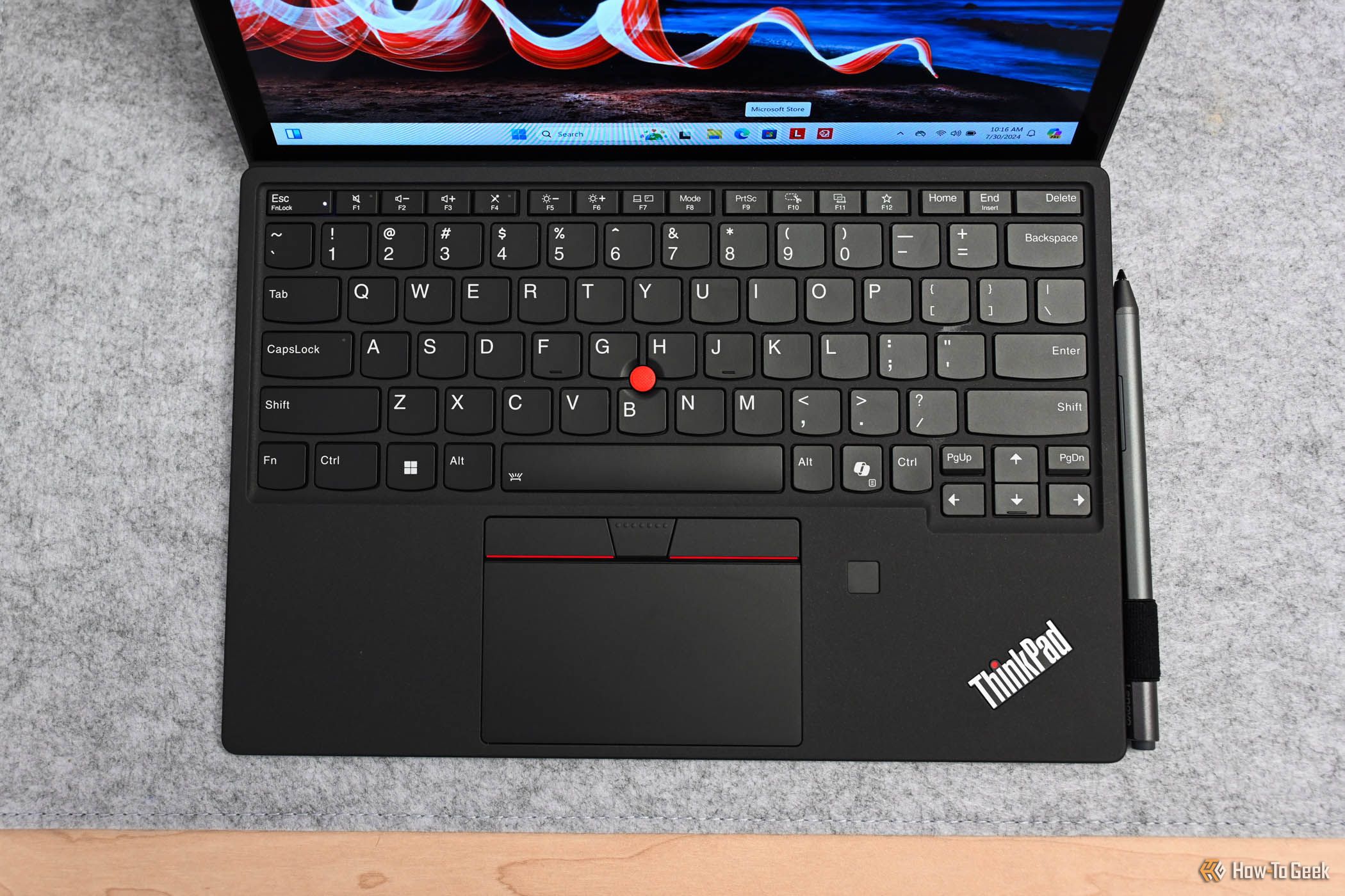 The Lenovo ThinkPad X12 Gen 2 Detachable keyboard.