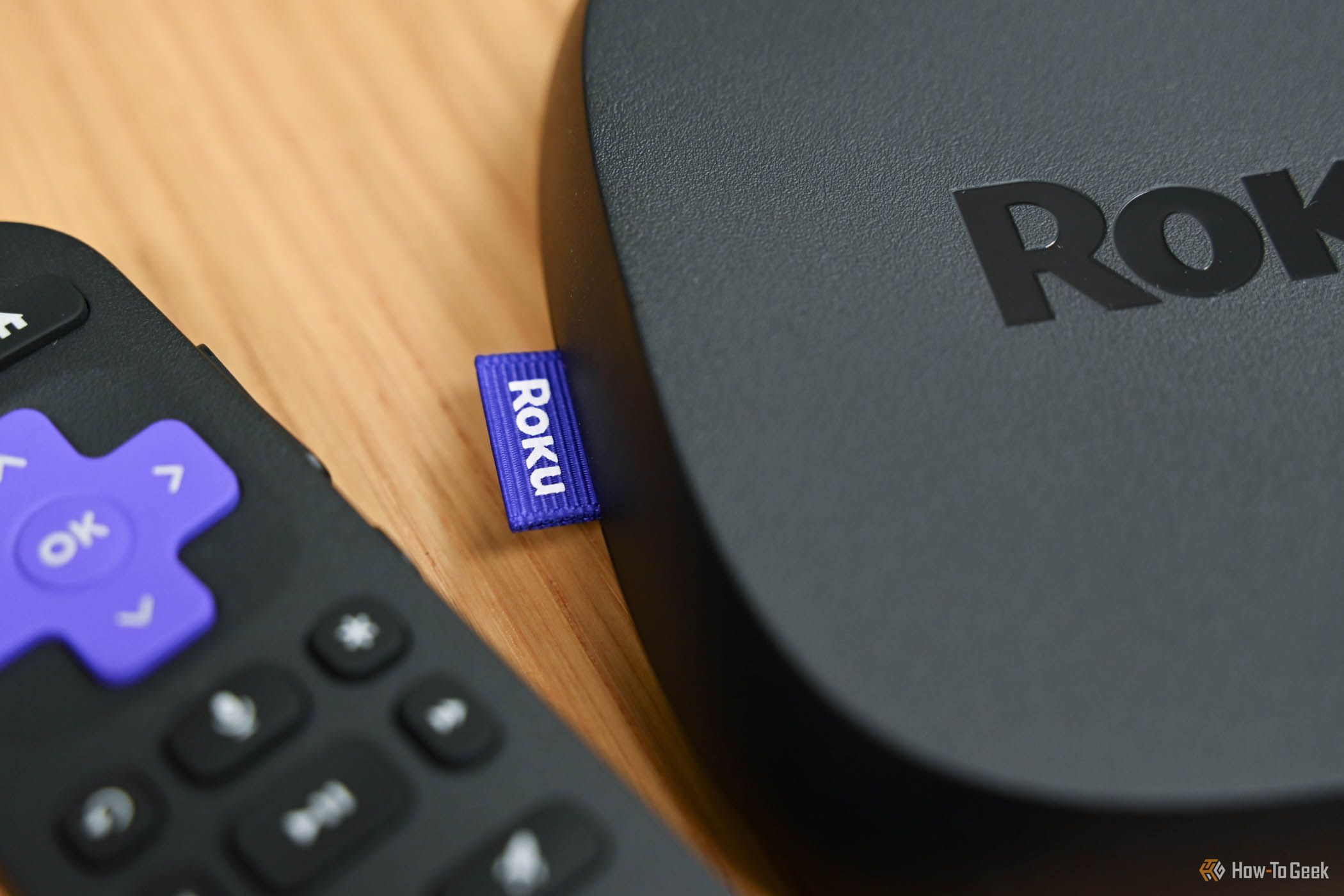 The Roku Ultra next to the Voice Remote Pro.