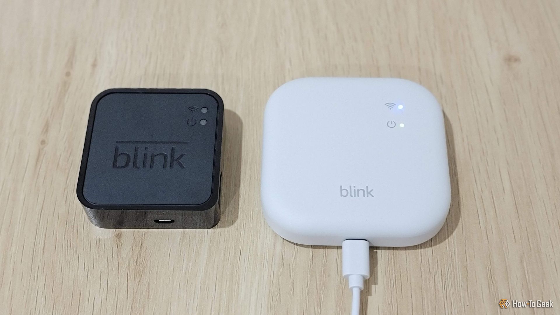 Blink Sync Module 2 sitting next to the new XR. 