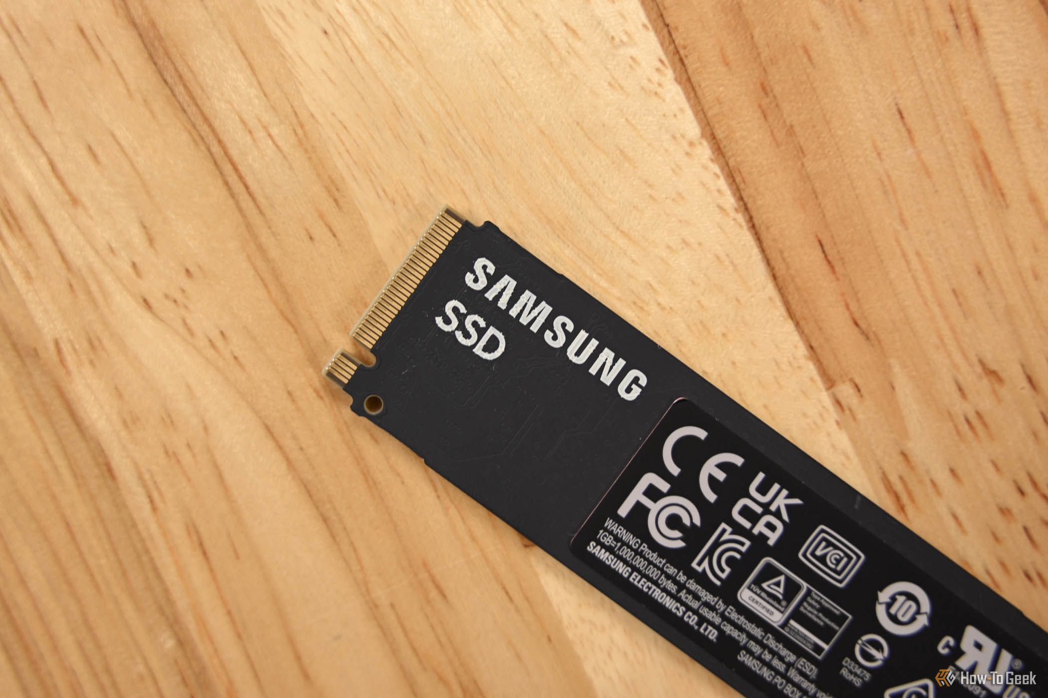 Samsung SSD text on the Samsung NVMe SSD 990 EVO Plus.