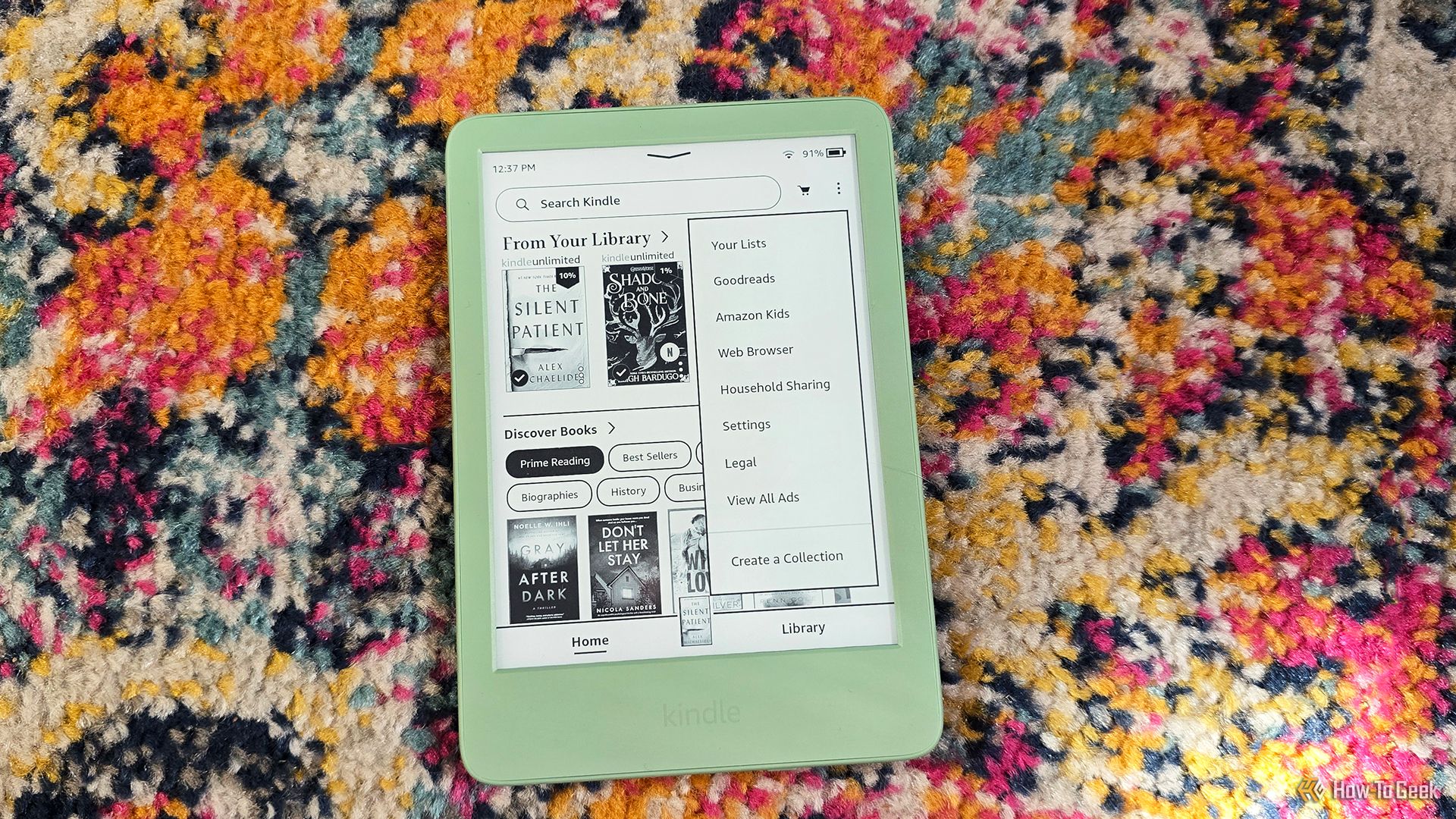 The Amazon Kindle Gen 11 (2024) on the homepage