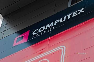 Computex sign in Taipai, Taiwan in May 2025.