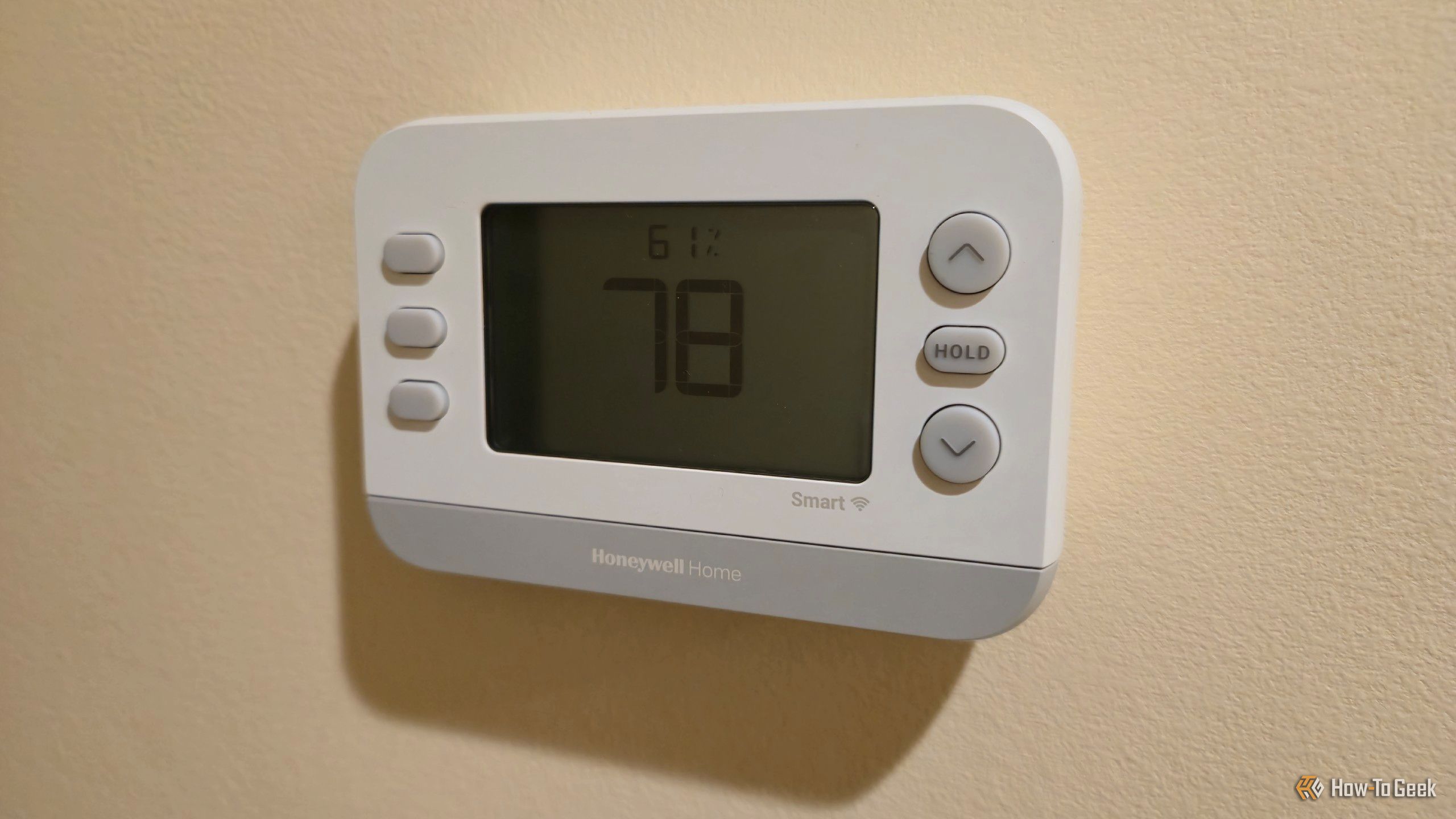 A Honeywell Smart X2S Smart Thermostat.