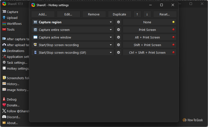The default screenshot on Sharex. 