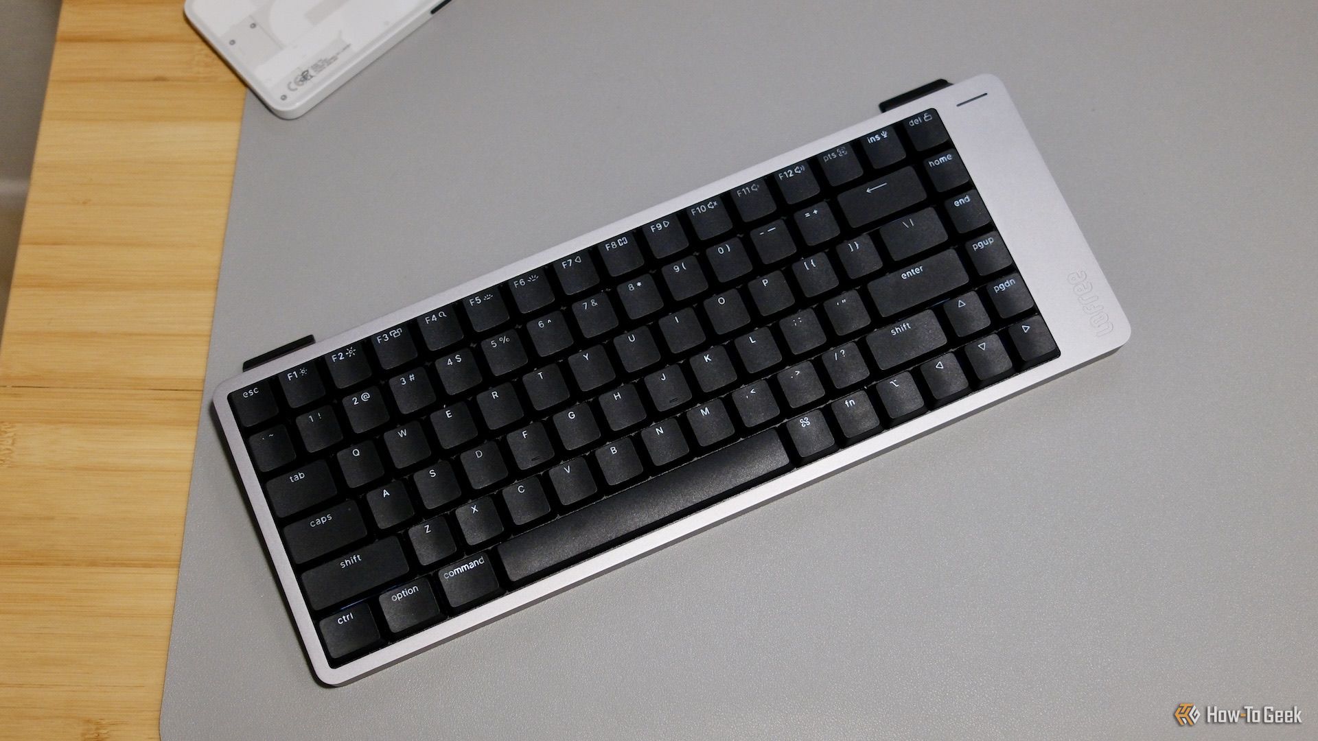 Lofree Flow 2 keyboard on a desk.