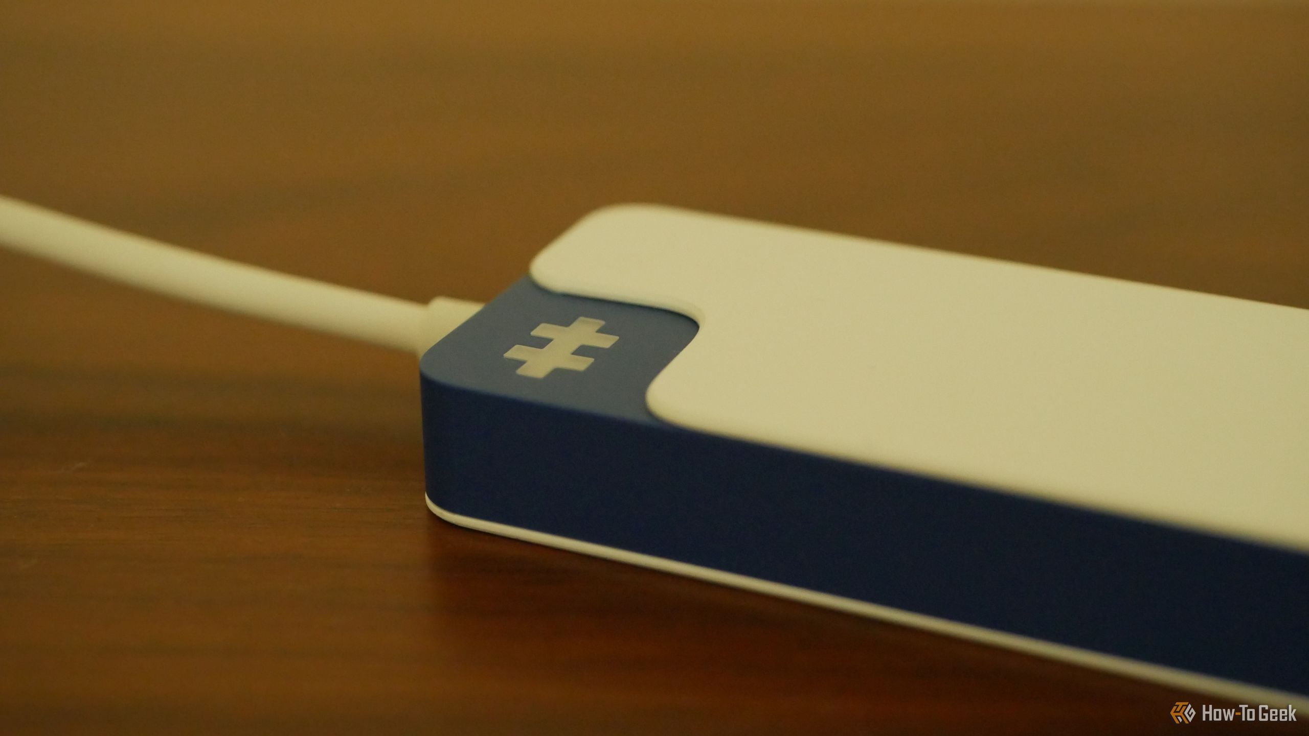 The logo on the Hyper HyperDrive Flex USB-C hub.