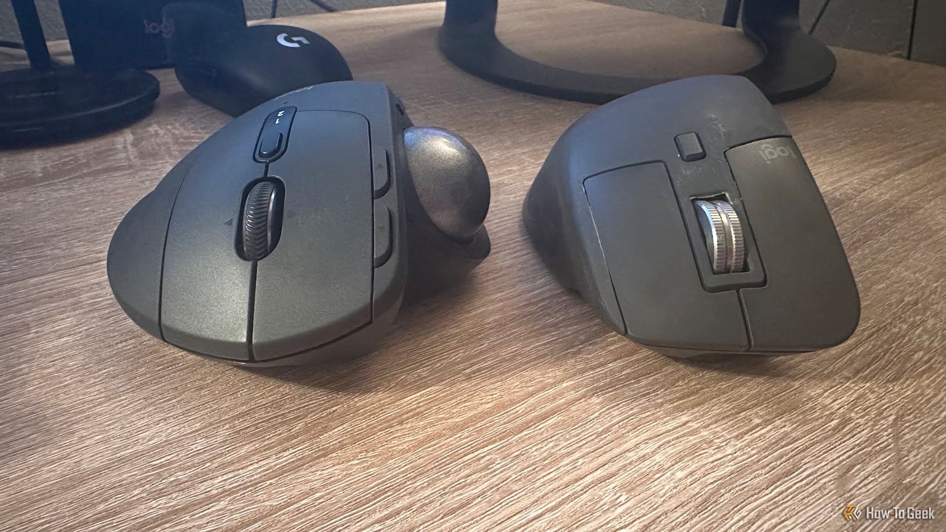 MX Ergo and Master 3s next to each other.