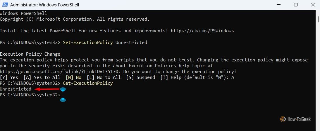 Unrestricted Output in Windows PowerShell.-1