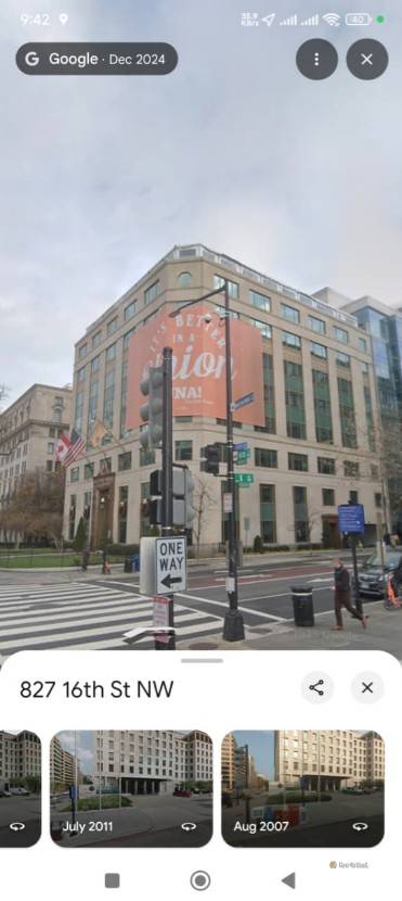 A Washigton DC street in August 2007