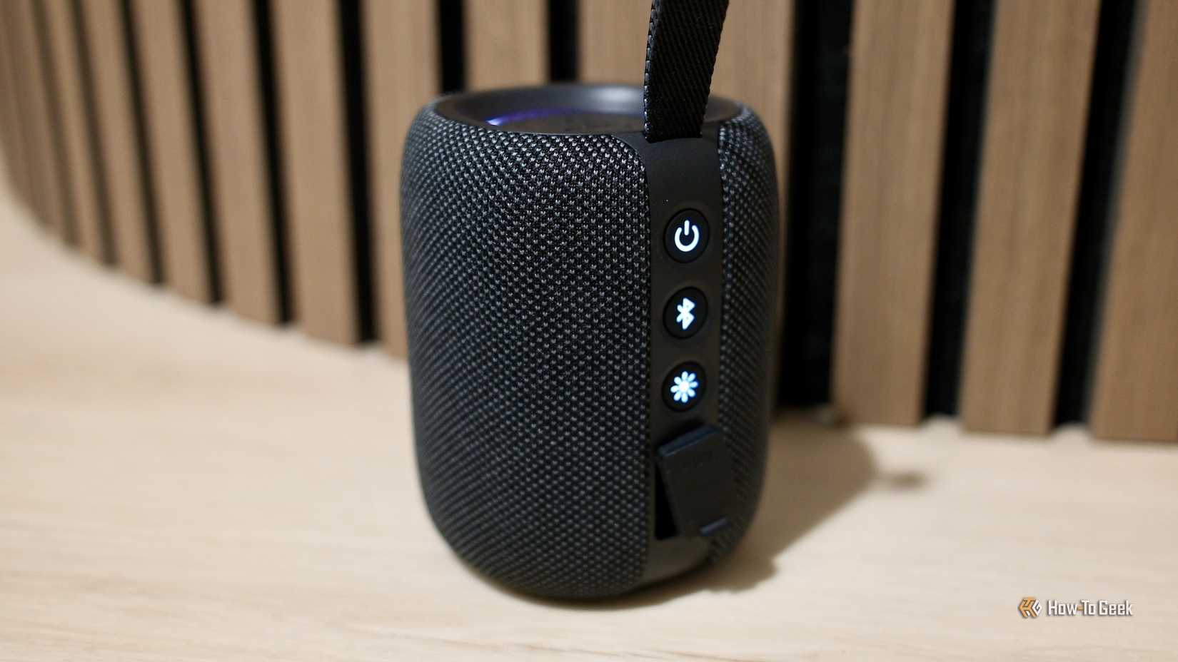 The back of the Tribit StormBox Mini+.