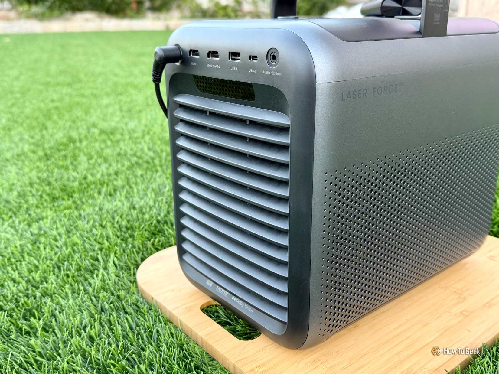 Rear side of the Nebula X1 projector.