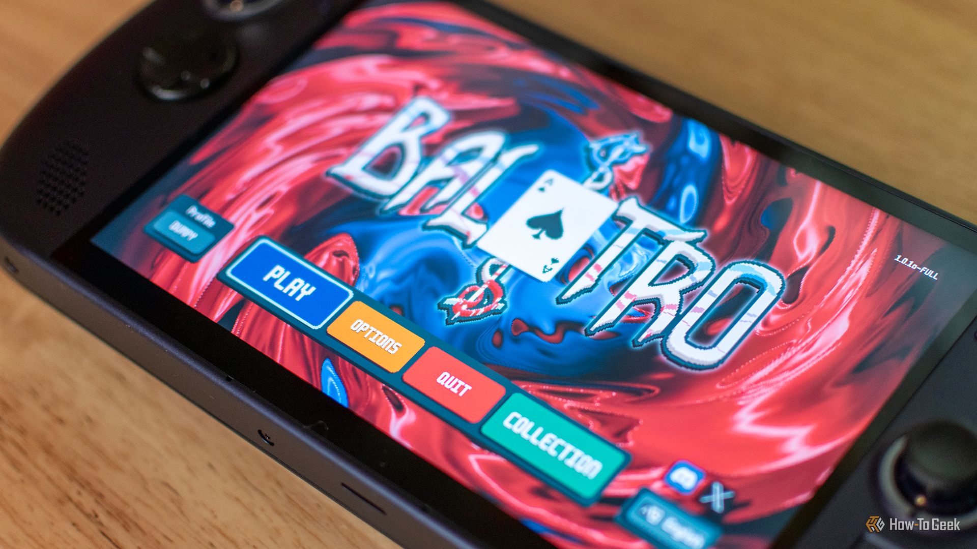 Opening Balatro on the Legion Go S.