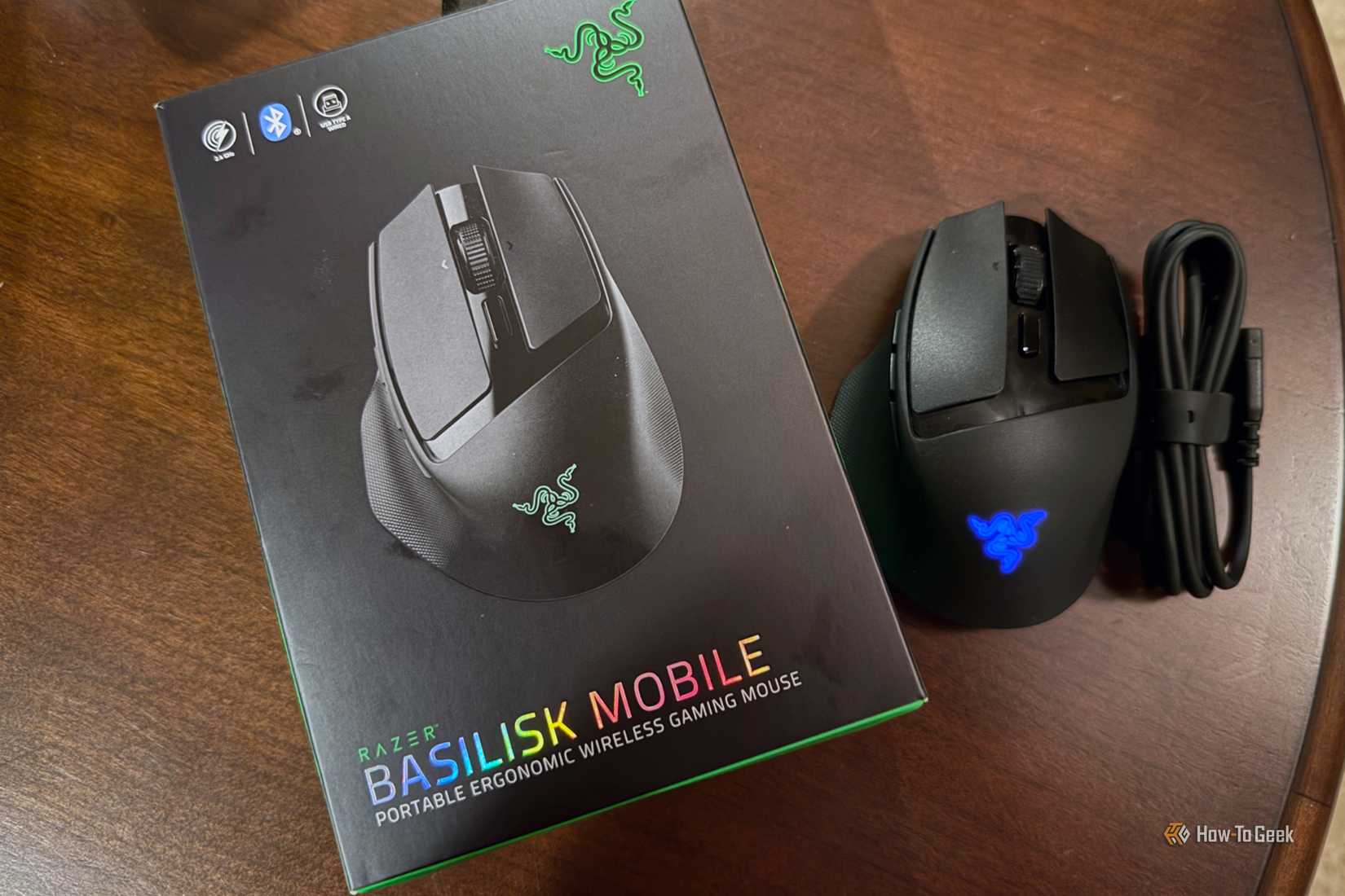 The Razer basilisk mobile and box.