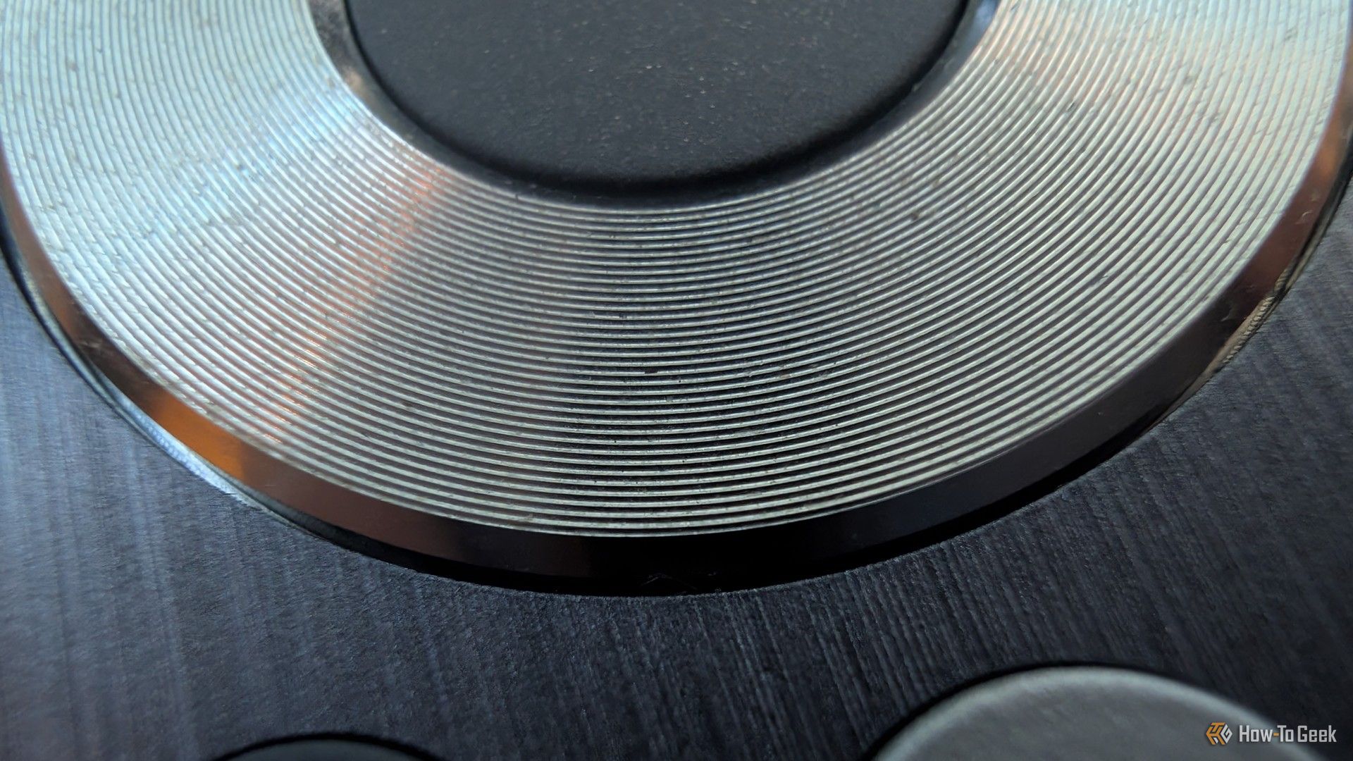 A small part of the Hisense TV's remote. 